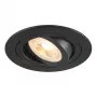 SLV Süvistatav prožektor New Tria 75, GU10, max 10W, must, 75mm