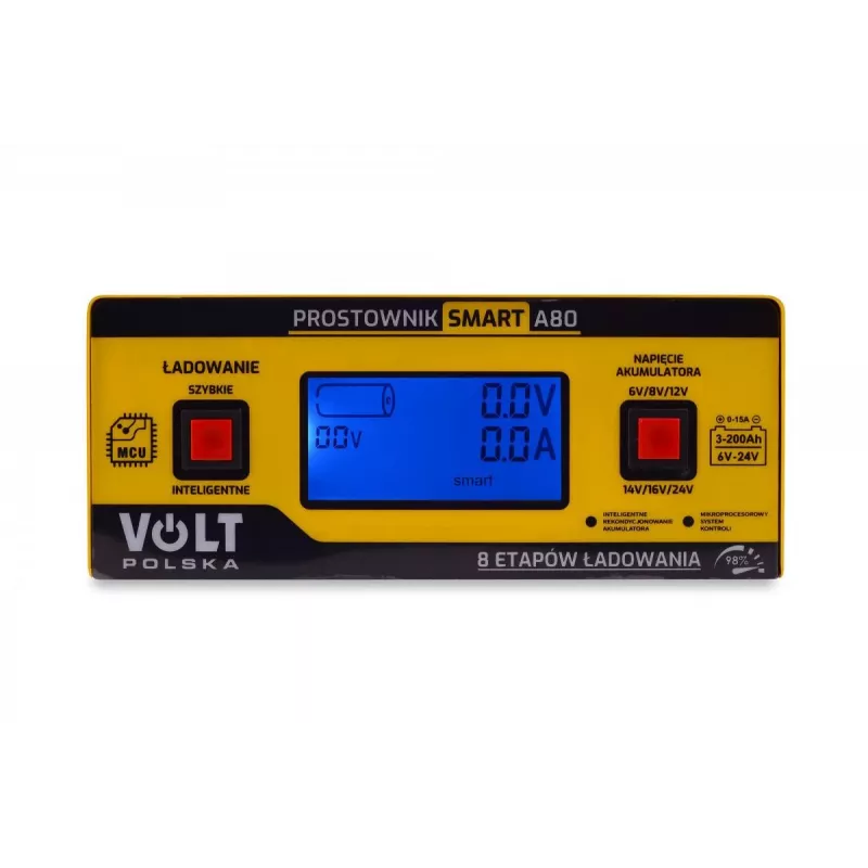 Smart Volt Rectifier Poland 6V/12V/24V 15A A80 intelligentne akulaadija