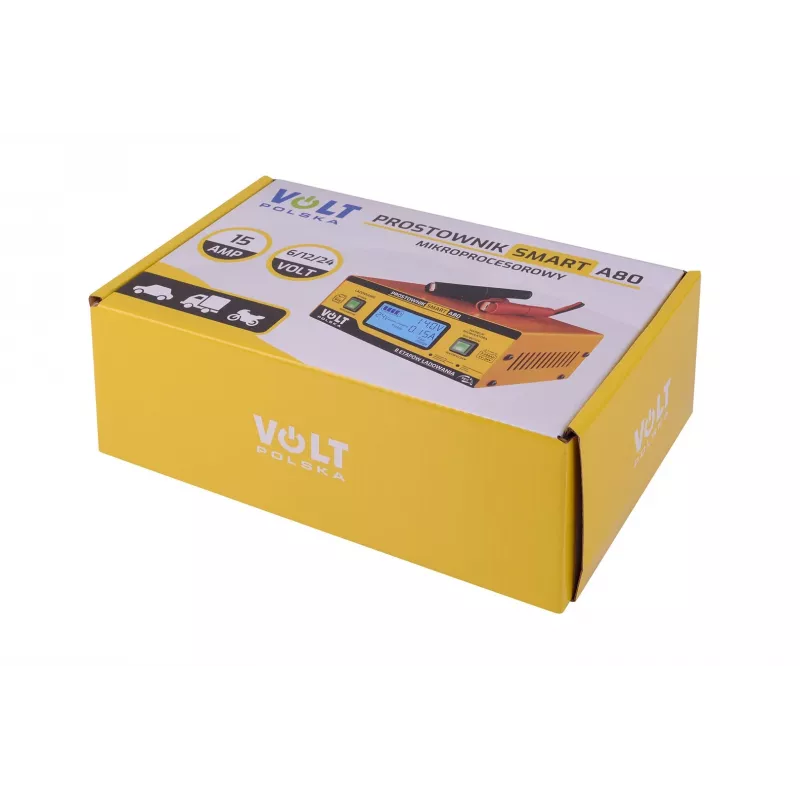 Smart Volt Rectifier Poland 6V/12V/24V 15A A80 intelligentne akulaadija