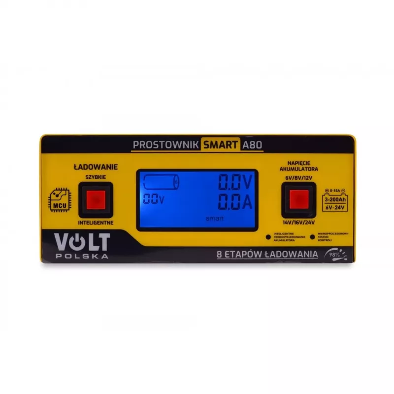 Smart Volt Rectifier Poland 6V/12V/24V 15A A80 intelligentne akulaadija
