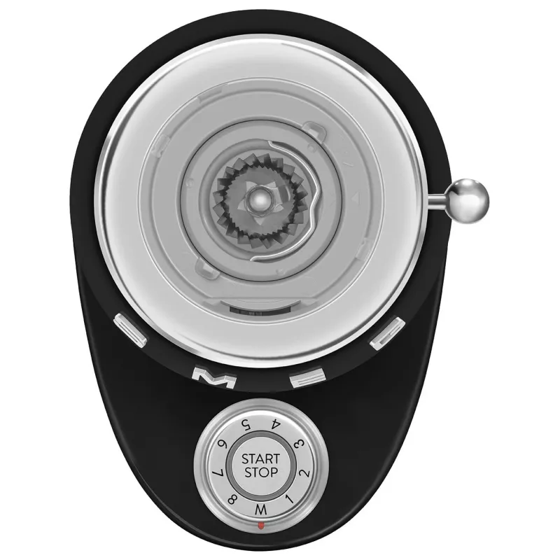 Smeg CGF03BLEU 50's stiilis koonusveski kohviveski - must, 150W, 350g mahutavus