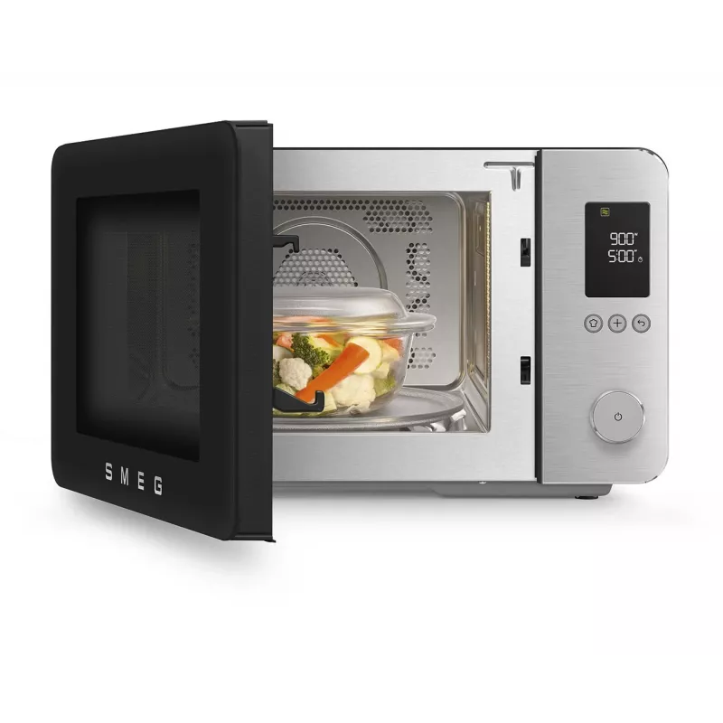 Smeg MOC02BLMEU Kombinatsioonmikrolaineahi, 9 funktsiooni, 2100W, mattmust