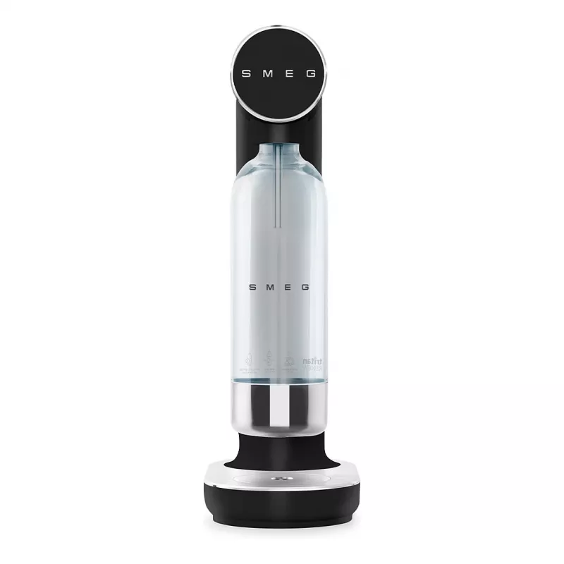 SMEG Sodamaker Collezione Aesthetic Black Sparkling Water Maker SKC01BLM