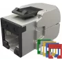 SOLARIX Cat.5E STP tööriistavaba keystone-pistik, RJ45, valge