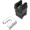 SOLARIX Cat.6 UTP RJ45 tööriistavaba keystone-pesa, must