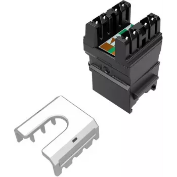SOLARIX Cat.6 UTP RJ45 tööriistavaba keystone-pesa, must