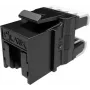 SOLARIX Cat.6 UTP RJ45 tööriistavaba keystone-pesa, must
