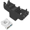 SOLARIX Cat.6 UTP RJ45 tööriistavaba keystone-moodul, must (RAL 9005)