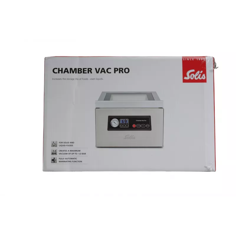 Solis Chamber Vac Pro roostevabast terasest vaakumkambri tihendaja 950 mbar 250 W