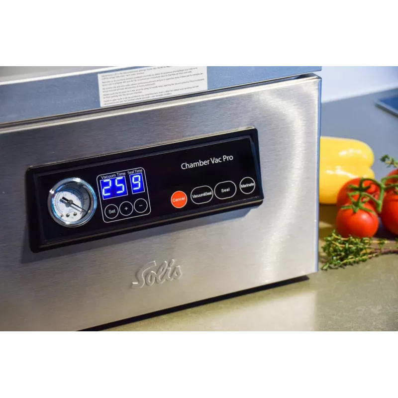 Solis Chamber Vac Pro roostevabast terasest vaakumkambri tihendaja 950 mbar 250 W
