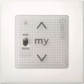 Somfy Smoove Uno A/M io Pure White seinasaatja koos raamiga 1811405
