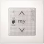 Somfy Smoove Uno A/M io Pure White seinasaatja koos raamiga 1811405