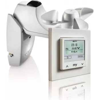 Somfy Soliris Smoove Uno Pure White komplekt tuule-/päikesesensori ja raamiga 1818318