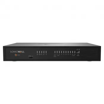 SonicWall TZ480 Gen 8 lauaarvuti turvaseade - 6 Gbps tulemüür, 8x1GbE, 2x2.5GbE, 2x5GbE SFP+