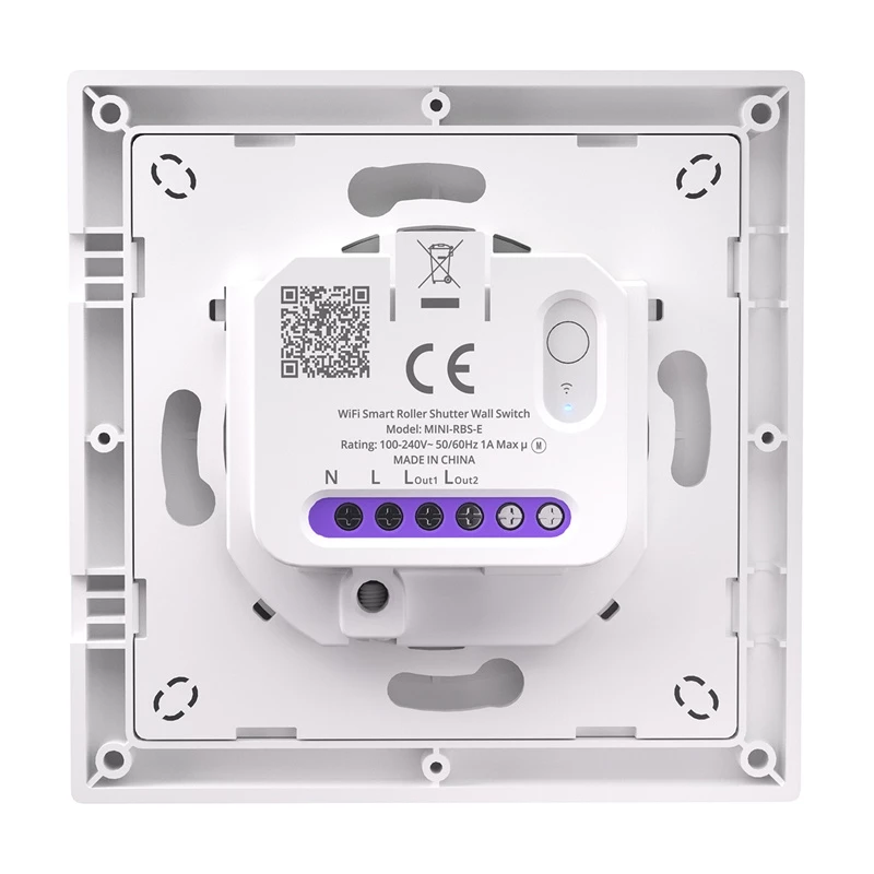 SONOFF MINI-RBS-E Matter nutikas seinlüliti ruloodele, Wi-Fi 2,4GHz, AC 100-240V, 3A