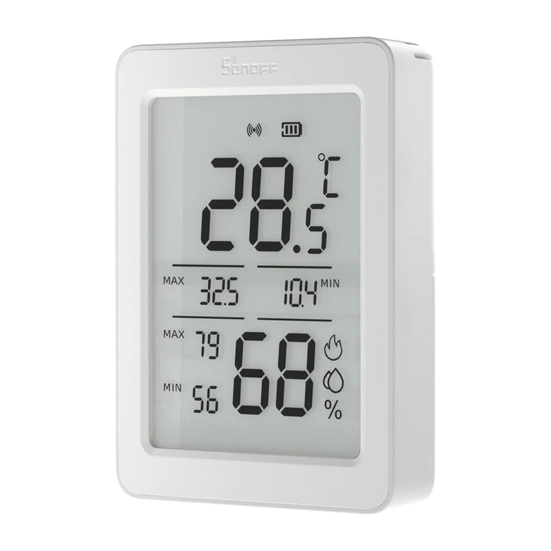 SONOFF ZigBee SNZB-02DR2 temperatuuri- ja niiskusandur, 2-pakk
