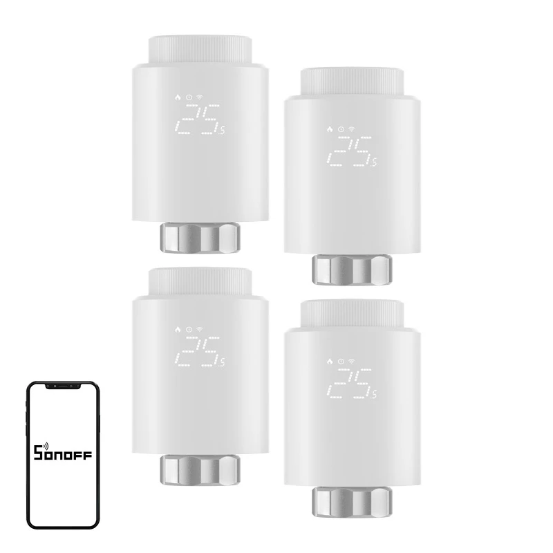SONOFF ZigBee TRVZB termostaatpea, 4-pakk