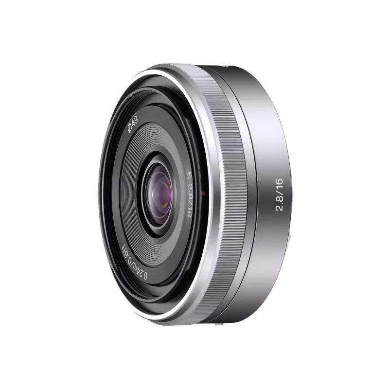 Sony SEL16F28S.SYX E-Mount 16mm f/2.8 lainurkne prime-objektiiv (APS-C, must)