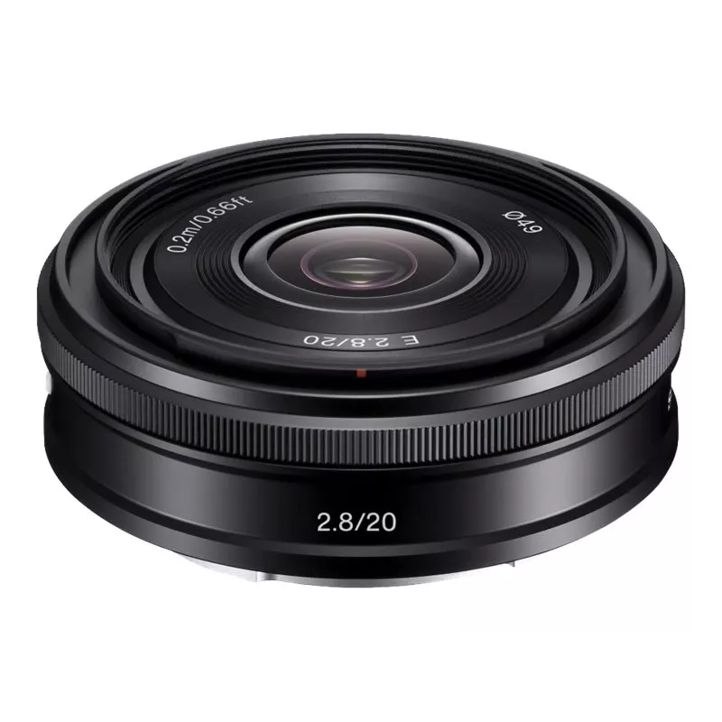 Sony SEL20F28B.SYX E-Mount 20mm f/2.8 Prime Objektiiv (Must)