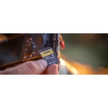 Sony SF-M256T TOUGH UHS-II SDXC mälukaart 256GB V60 U3 277MB/s lugemiskiirus 150MB/s kirjutuskiirus veekindel tolmukindel löögikindel