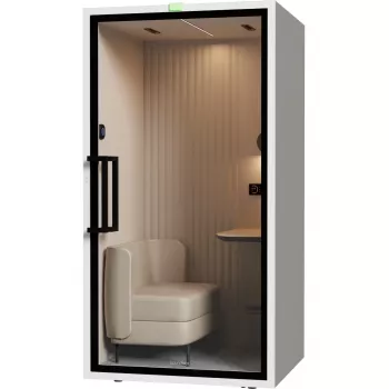 SOUNDBOX INC ARTPod+ SM helikindel kabiin ühele inimesele, valge