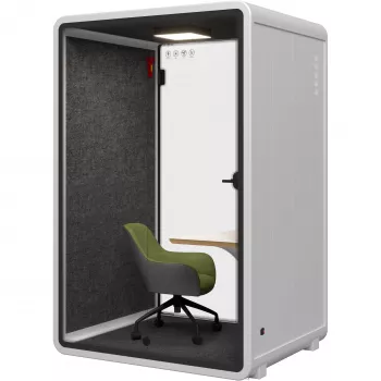 SOUNDBOX INC Soundbox Office Pod SR-M (F4) 1 inimese valge - akustiline telefoniputka LED-valgustuse ja ventilatsiooniga