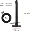 Spacetronik Hook TV DVB-T2 magnetantenn 28 dBi võimendiga ja 3 m kaabliga