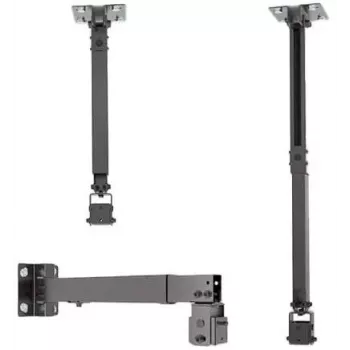 Spacetronik SPA-P01B Universaalne projektori kinnitus 2-in-1 lakke/seinale, 15 kg, teras, must