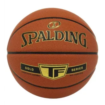 Spalding TF Gold sise- ja väliväljakute korvpall - ametlik suurus 7, Performance Composite Leather, täiustatud haardega, sügava kanalikujundusega, oranž