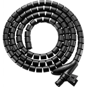 SpeaKa Professional kaabli spiraalmähis polüuretaan PE must paindlik 15 mm x 2,5 m (SP-13402968)