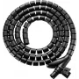 SpeaKa Professional kaabli spiraalmähis polüuretaan PE must paindlik 15 mm x 2,5 m (SP-13402968)