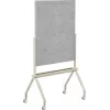 SpeaKa Professional klaasist magnetiline valge tahvel SP-SMW-002 90,7x110,7 cm valge/hall koos magnetite ja alusega SP-14124296