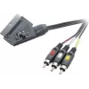 SpeaKa Professional SCART - 3x RCA komposiit AV-kaabel 2m must SP-7869848