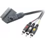 SpeaKa Professional SCART - 3x RCA komposiit AV-kaabel 2m must SP-7869848