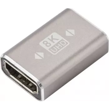 SpeaKa Professional SP-11301992 HDMI-adapter emane-emane 8K 60Hz 4K 120Hz Alumiinium Hall