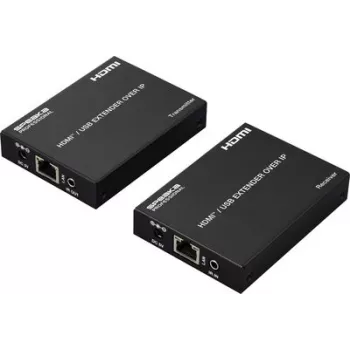 SpeaKa Professional SP-HDE-350 HDMI KVM pikendaja üle võrgukaabli RJ45 koos klaviatuuri ja hiire toega, 120 m, Full HD 1080p SP-12774724
