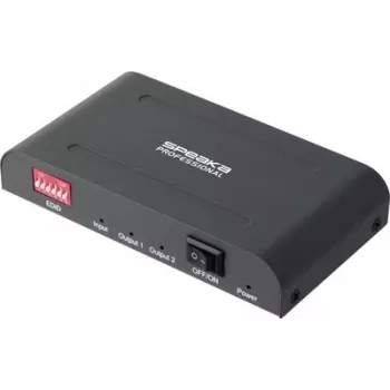 SpeaKa Professional SP-HSAE-100 2-pordiline HDMI jaotur täiendava USB-C sisendiga, 8K 30Hz, HDCP 2.3, HDR, Dolby Vision, must SP-14570404