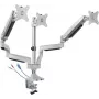 SpeaKa Professional SP-MM-940 kolme monitori lauakinnitus 13–32-tollistele ekraanidele, gaasvedru kõrguse reguleerimine, integreeritud USB 3.0 ja helipordid, kallutamine/pööramine/keeramine, must SP-10924816