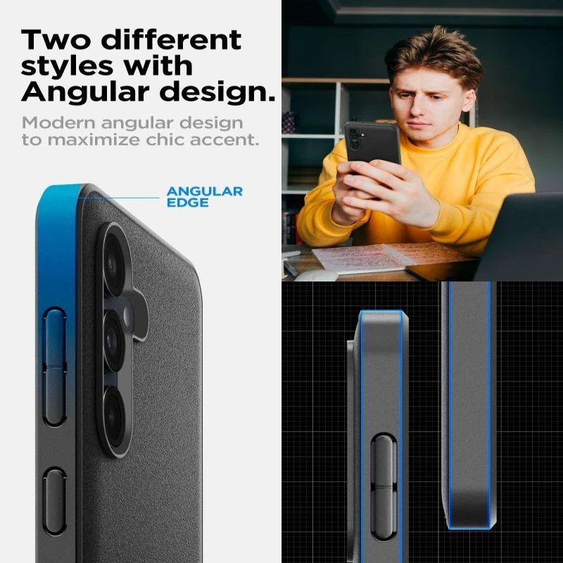 Spigen Essential SandBlast Case for Samsung Galaxy M55 5G - Matte Black