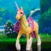 SPINMASTER Unicorn Academy - Ükssarvik Leaf (28 cm, ehtsa laka ja sabaga, eemaldatav valjad, sadul ja hari)