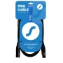 SSQ Cable XX1 - XLR-XLR mikrofoni kaabel, 1 meeter, must