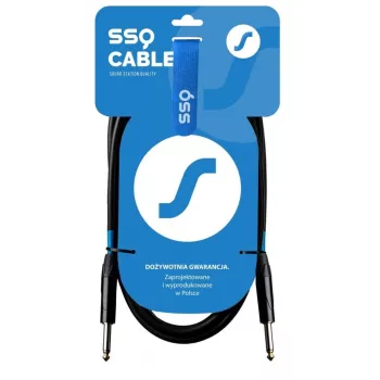SSQ JMPJMP7 - 6.35mm TS Mono Jack Instrumentikaabel - 7m, Must