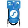SSQ JMPJMP7 - 6.35mm TS Mono Jack Instrumentikaabel - 7m, Must