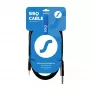 SSQ MiJS2 - 3.5mm kuni 6.3mm Stereo Jack Audiokaabel, 2m, Must