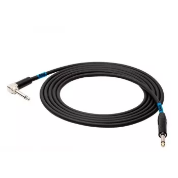 SSQ SS-1439 Kaabel Jack Mono - Jack Mono (90-kraadine nurk) 1 m Must
