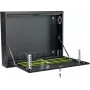 STALFLEX CR19-2U-130-B Seinale Kinnitatav Riiul 2U 19-tolline 130mm Sügavus Must