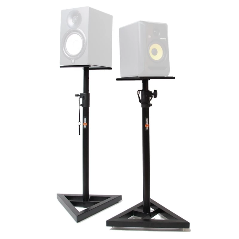 STAND4ME MON 1 MKII 2 monitorialuse komplekt - teleskoopne kõrguse reguleerimine 800-1300 mm, teras, must, 20 kg koormus
