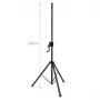 STAND4ME SP 22 Column Stand with Lift - Must, 105-180 cm, 30 kg koormus