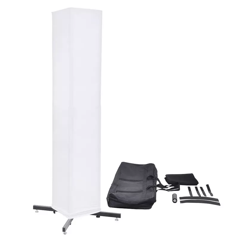 STAND4ME TOWER SET Liigutatava Peaga Alus - Must Terasest Modulaarne Valgustustorn