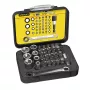 STANLEY 39-osaline 1/4-tolline pesa- ja otsikukomplekt R.360NANO pööratava peaga põrkmehhanismiga